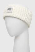 Пов'язка з домішкою вовни UGG колір білий Пов'язка з домішкою вовни UGG колір білий