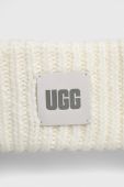 Пов'язка з домішкою вовни UGG колір білий Пов'язка з домішкою вовни UGG колір білий