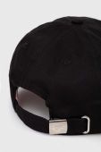 Бавовняна бейсболка Chiara Ferragni колір чорний з аплікацією Бавовняна бейсболка Chiara Ferragni колір чорний з аплікацією