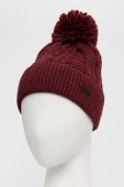 Шапка Pepe Jeans Tallis колір бордовий з товстого трикотажу