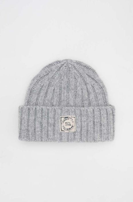 Шапка Pepe Jeans колір сірий Шапка Pepe Jeans колір сірий