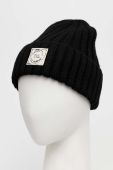 Шапка Pepe Jeans колір чорний з товстого трикотажу Шапка Pepe Jeans колір чорний з товстого трикотажу
