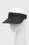 Козирок від сонця AllSaints колір сірий однотонна Козирок від сонця AllSaints колір сірий однотонна