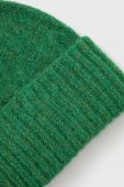 Шапка з домішкою вовни American Vintage колір зелений