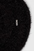 Берет з домішкою вовни BOSS колір чорний