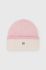 Шапка з домішкою вовни HUGO колір рожевий з товстого трикотажу