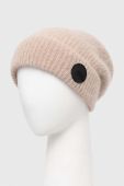 Вовняна шапка MMC STUDIO колір бежевий з товстого трикотажу вовна (3511648) Вовняна шапка MMC STUDIO колір бежевий з товстого трикотажу вовна (3511648)