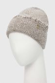 Шапка з домішкою вовни Twinset колір сірий Шапка з домішкою вовни Twinset колір сірий