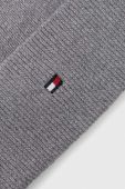 Шапка з домішкою кашеміру Tommy Hilfiger колір сірий з тонкого трикотажу