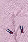 Шапка і шарф Tommy Jeans колір рожевий