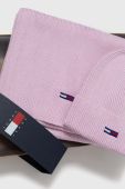 Шапка і шарф Tommy Jeans колір рожевий