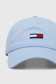 Бавовняна бейсболка Tommy Jeans з аплікацією колір блакитний (3441802)