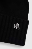 Шапка Lauren Ralph Lauren колір чорний
