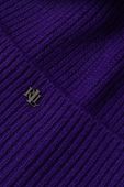 Вовняні шапка та рукавички Lauren Ralph Lauren колір фіолетовий Вовняні шапка та рукавички Lauren Ralph Lauren колір фіолетовий