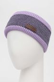 Пов'язка на голову Mammut Snow колір фіолетовий Пов'язка на голову Mammut Snow колір фіолетовий