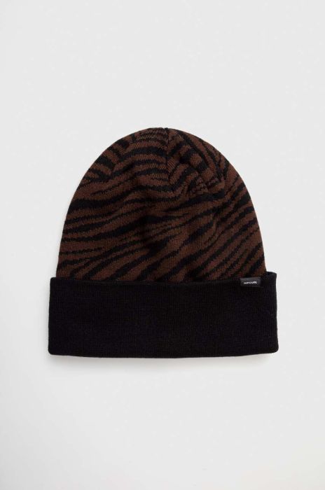 Шапка Rip Curl колір коричневий з товстого трикотажу (3577523)