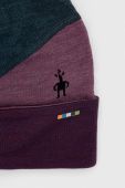 Шапка Smartwool Thermal Merino колір фіолетовий вовняна Шапка Smartwool Thermal Merino колір фіолетовий вовняна