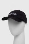 Бавовняна бейсболка La Mania колір чорний з аплікацією Бавовняна бейсболка La Mania колір чорний з аплікацією