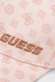 Бавовняна кепка Guess колір рожевий візерунок Бавовняна кепка Guess колір рожевий візерунок