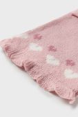 Дитячі шапка, шарф і рукавички Mayoral колір рожевий Дитячі шапка, шарф і рукавички Mayoral колір рожевий