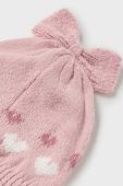 Дитячі шапка, шарф і рукавички Mayoral колір рожевий Дитячі шапка, шарф і рукавички Mayoral колір рожевий