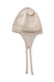 Бавовняна шапка для немовля Liewood колір бежевий з тонкого трикотажу з бавовни
