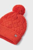 Дитяча шапка з домішкою вовни Mayoral колір помаранчевий з товстого трикотажу вовна Дитяча шапка з домішкою вовни Mayoral колір помаранчевий з товстого трикотажу вовна