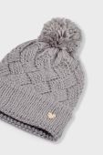Дитяча шапка з домішкою вовни Mayoral колір сірий з товстого трикотажу вовна Дитяча шапка з домішкою вовни Mayoral колір сірий з товстого трикотажу вовна