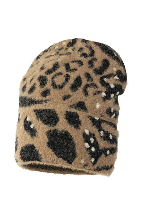 Дитяча шапка Jamiks NANDITA колір коричневий Дитяча шапка Jamiks NANDITA колір коричневий