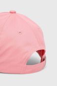 Дитяча бавовняна кепка United Colors of Benetton колір рожевий з принтом (3466092)