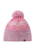 Дитяча вовняна шапка Reima Pohjoinen колір рожевий вовна