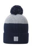 Дитяча вовняна шапка Reima Pilke колір синій вовна