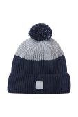Дитяча вовняна шапка Reima Pilke колір синій вовна