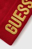 Дитяча шапка Guess колір червоний з тонкого трикотажу (3638187)