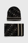 Шапка і шарф Guess колір чорний