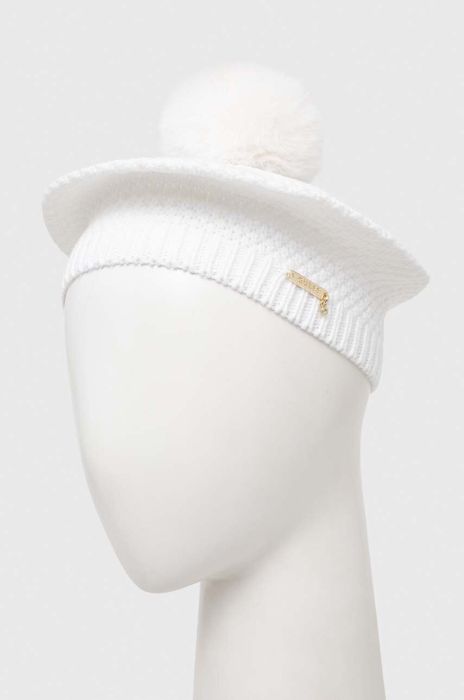Дитячий берет Guess колір білий Дитячий берет Guess колір білий