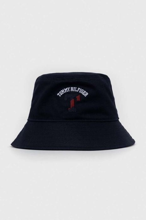 Дитяча бавовняна панама Tommy Hilfiger колір синій з бавовни (3268891) Дитяча бавовняна панама Tommy Hilfiger колір синій з бавовни (3268891)