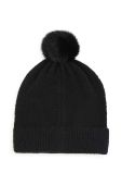 Дитяча шапка з домішкою вовни Michael Kors колір чорний з тонкого трикотажу (3450214)