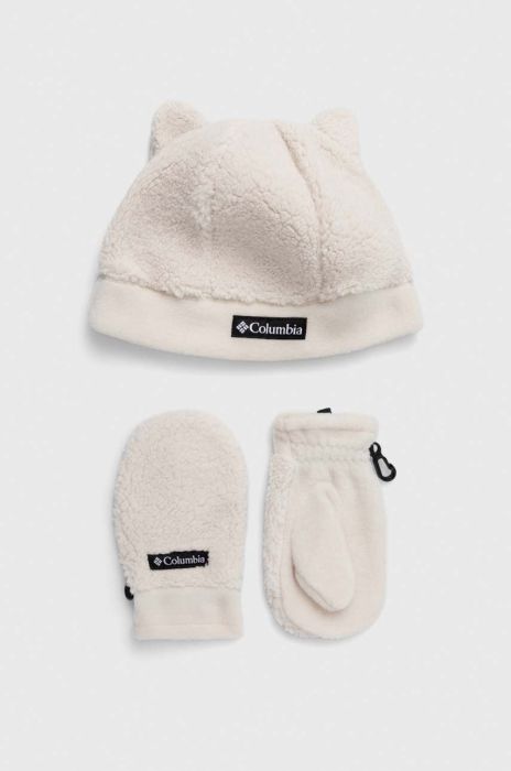 Дитяча шапка і рукавички Columbia Youth Rugged Ridge Beani колір бежевий Дитяча шапка і рукавички Columbia Youth Rugged Ridge Beani колір бежевий