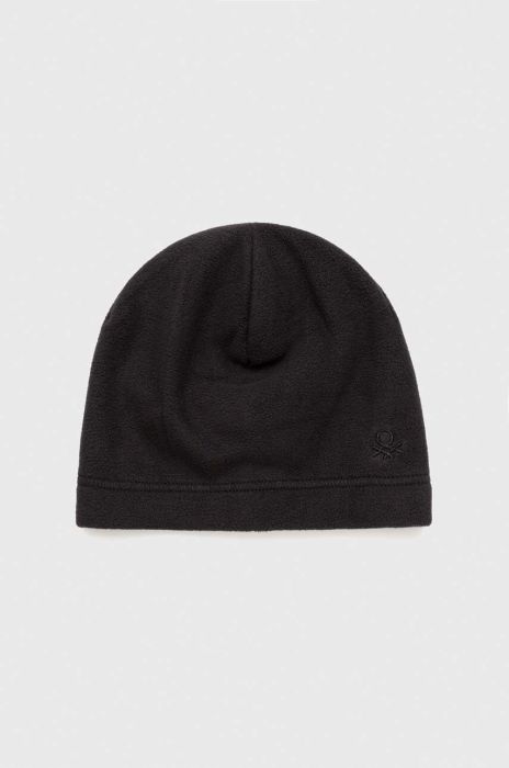 Дитяча шапка United Colors of Benetton колір чорний з тонкого трикотажу (3629430)