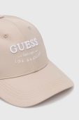 Кепка Guess колір бежевий з аплікацією Кепка Guess колір бежевий з аплікацією