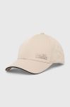 Кепка Karl Lagerfeld колір бежевий з аплікацією (3359980) Кепка Karl Lagerfeld колір бежевий з аплікацією (3359980)