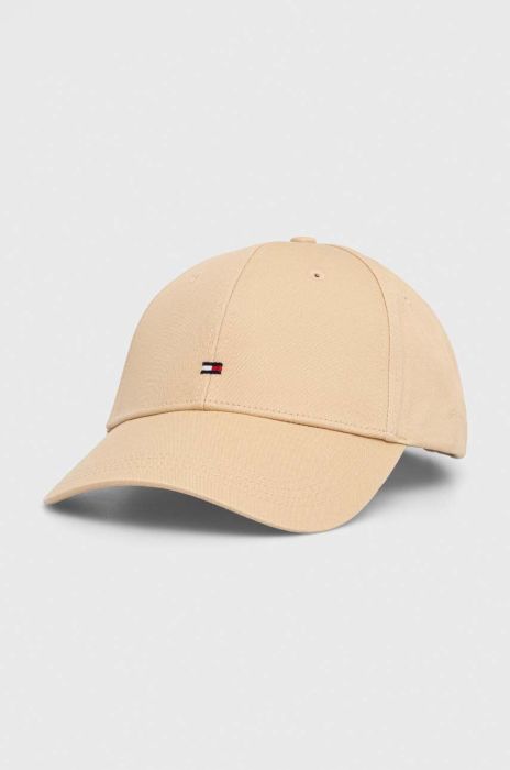 Бавовняна бейсболка Tommy Hilfiger колір бежевий однотонна (3272206) Бавовняна бейсболка Tommy Hilfiger колір бежевий однотонна (3272206)