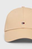 Бавовняна бейсболка Tommy Hilfiger колір бежевий однотонна (3272206) Бавовняна бейсболка Tommy Hilfiger колір бежевий однотонна (3272206)