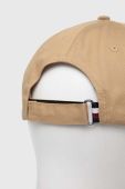 Бавовняна бейсболка Tommy Hilfiger колір бежевий однотонна (3259883) Бавовняна бейсболка Tommy Hilfiger колір бежевий однотонна (3259883)