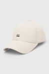 Бавовняна бейсболка BOSS колір білий з аплікацією (3288021) Бавовняна бейсболка BOSS колір білий з аплікацією (3288021)
