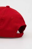 Бавовняна бейсболка Boss Green BOSS GREEN колір червоний однотонна Бавовняна бейсболка Boss Green BOSS GREEN колір червоний однотонна