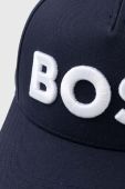 Бавовняна бейсболка BOSS колір синій з аплікацією (3351419)