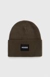 Шапка HUGO колір зелений (3376517) Шапка HUGO колір зелений (3376517)