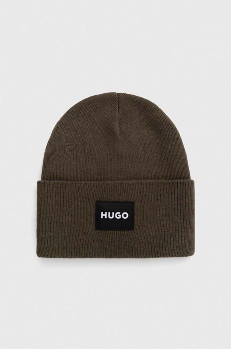 Шапка HUGO колір зелений (3376517)